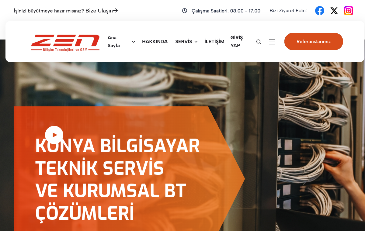 Zen Bilgisayar ana sayfa ekran görüntüsü